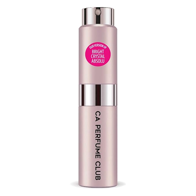 CA Perfume Impression of Bright Crystal Absolu For Women Replica Version Fragrance Dupes Concentrated Long Lasting Eau de Parfum Spray Refillable Atomizer Bottle 0.27 Fl Oz/8ml-X1
