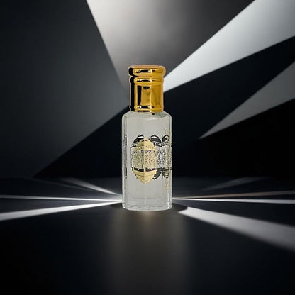 INTENSE OUD Musc Mutasalik Arabian Perfume Oil for Men & Women, Long Lasting Alcohol-Free Concentrated Fragrance,12ml (0.40 oz) in Black Gift Box, White Musk & Rose Notes.