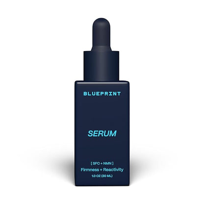 Blueprint Bryan Johnson Facial Serum with SFC & NMN – Age Defying Serum for Fine Lines, Firmness & Hydration – Longevity-Inspired Skin Care for Radiant, Youthful Skin – Fragrance Free & Vegan Formula
