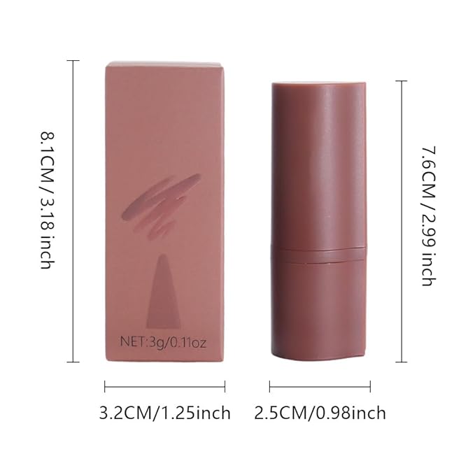 AMY'S DIARY Mocha Matte Crayon Lipstick Lip Makeup, matte lipstick crayon chocolate Lipstick Longwear Up To 24Hrs, Lead The Way,Smudge Waterproof for Women Smudge Waterproof for Women (1#Mocha, 1 pc)