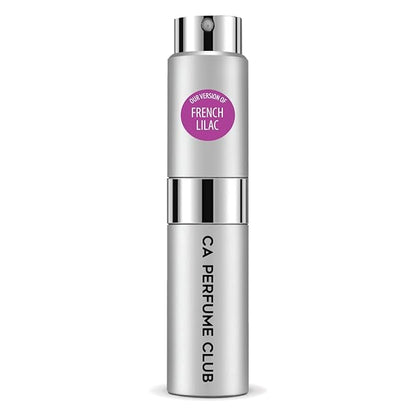 CA Perfume Originals French Lilac for Women and Men Floral Scent Long Lasting Unisex Fragrance Eau De Parfum Travel Size Refillable Atomizer Spray 0.27 Fl Oz 8ml