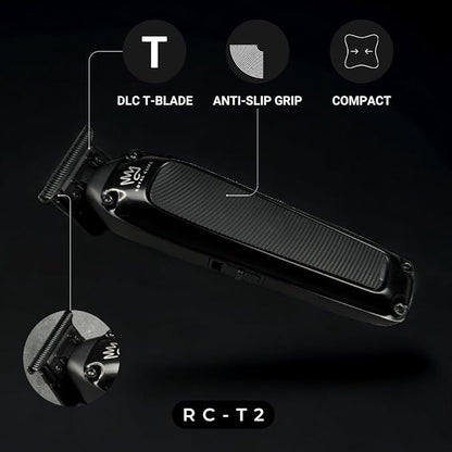 Royal Clips- Fade Kit 2.0 Trimmer- 7200rpm Professional Hair Trimmer for Men- Zero-Gap DLC Blade- Cordless & Rechargeable- Barber and Home Use-Holiday Gift for Men, Fathers, Brothers & Barbers (Black)