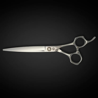 7 Inch Professional Hair Cutting Scissors - Convex Blade - Japanese 440C Stainless Steel - For Wet or Dry Cutting - Saki Shears Musashi For Hairdressers and Barbers (7 Inches)