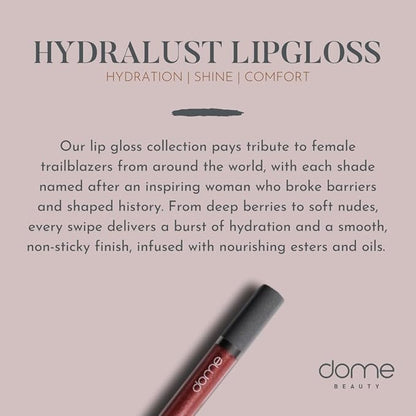 dome BEAUTY Lip Gloss (Angela) LipGloss Vegan. CleanBeauty, CLEAN BEAUTIFUL YOU (Frida, 0.20 oz)