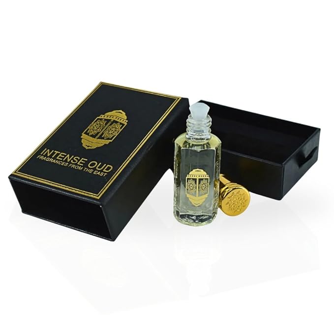 INTENSE OUD Dalya Long Lasting Arabian Perfume Oils for Women 12ML (0.40 OZ) Fragrance Oil with Floral & Fruity Notes, Deep Woody Vanilla Finish - Concentrated Perfume Oil With Black Gift Box