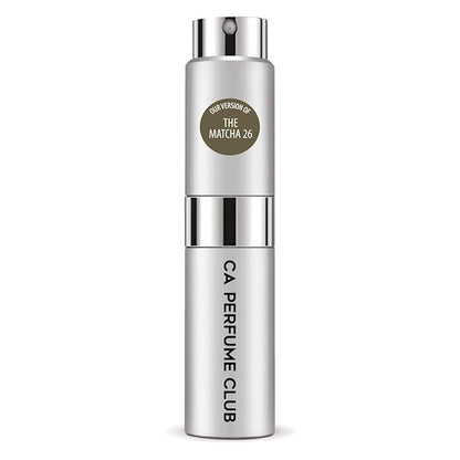CA Perfume Impression of The Matcha 26 for Women and Men Woody Aromatic Scent Long Lasting Unisex Fragrance Eau De Parfum Travel Size Refillable Atomizer Spray 0.27 Fl Oz 8ml