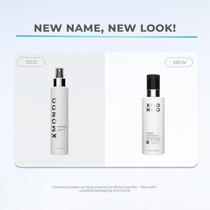 XMONDO Hair Hydrify Hydrating Leave-in Conditioning Mist | MoistureBind Technology Restores Hydration & Eliminates Frizz, Plant Based Extracts Revitalize Damaged Hair, Vegan Formula, 6.7 Fl Oz 1-Pack