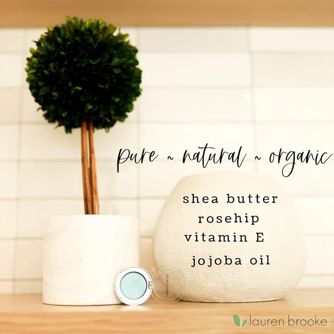 Lauren Brooke Cosmetiques Cream Eyeshadow | Natural Eye Makeup, Smooth & Blendable Creme Eyeshadow for Women (Sky Shimmer)