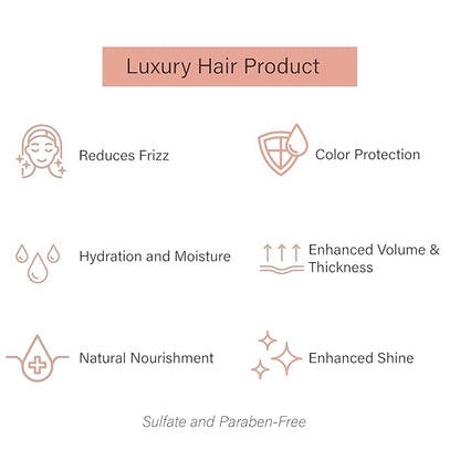 Gold Series Treatment Mask – Deep Hydrating Argan Oil Hair Mask for Dry, Damaged, Color Treated and Curly Hair Enriched with Keratin – Sulfate Free Natural Hair Repair Treatment, 8.45oz
