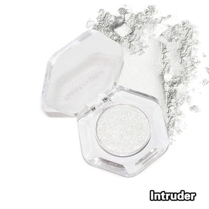 Chameleon Eyeshadow Collection, 14 Shades, Glitter Pressed Powder, Iridescent Shimmer Colors. (Intruder)