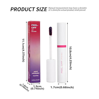 Peel off Lip Stain Masque - Lip Liner Peel Off Lip Stain Tattoo, All Day Peel-Off Lip Tint,Long Lasting Waterproof Transfer-proof Lip Mask Peel Off Lip Gloss,Stay Lip Makeup C01#