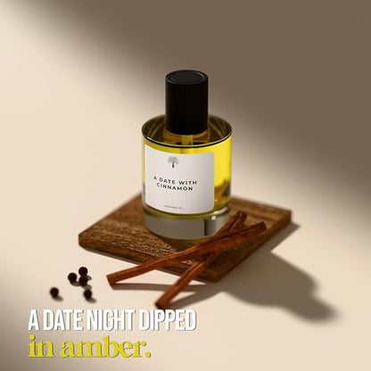 Eternal perfume oils for Women and Men- Eau De Perfum - A Date with Cinnamon Concentrated Perfume Insp by Khamara Qahwa - Alcohol Free Scent - Long Lasting Designer Perfumes 50ml+30ml (Pack of 2)