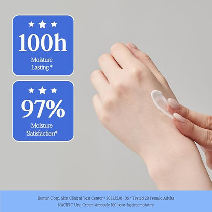 NACIFIC] Uyu Cream Ampoule 1.69fl. oz. 50ml with Jeju milk extract Essence Ceramide 5 complex Moisture lasting Natural ingredients Korean skin care