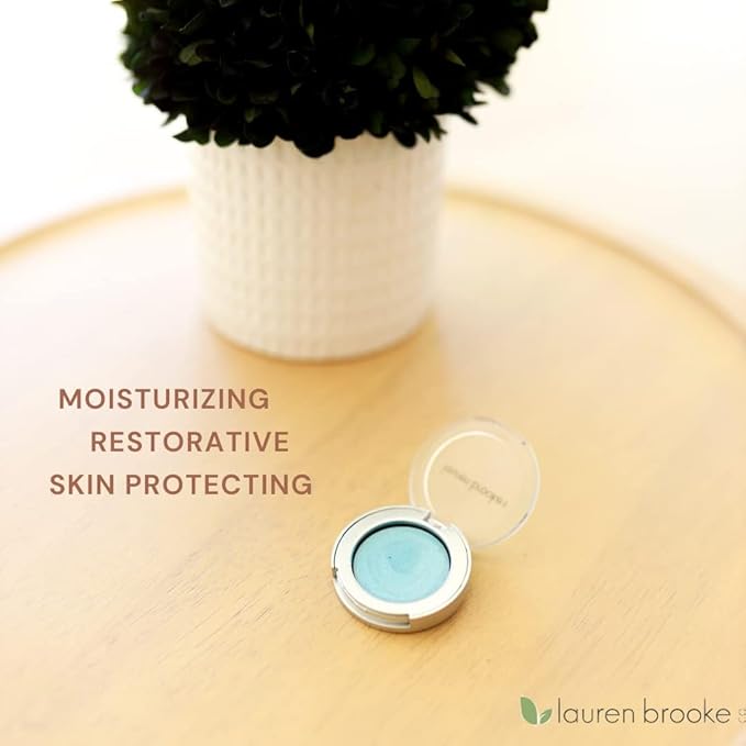 Lauren Brooke Cosmetiques Cream Eyeshadow | Natural Eye Makeup, Smooth & Blendable Creme Eyeshadow for Women (Sky Shimmer)