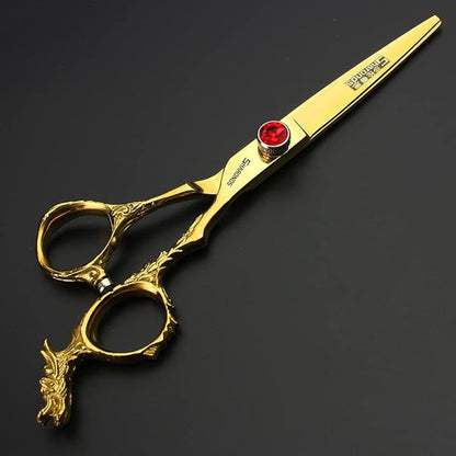 Sharonds 6/7 inch Professional Hair Cutting Scissors Set Hair Cutting Scissors Thinning Teeth Shears Set,Sliver Scissors,Barber,Salon,Hairdressing Scissors Kit,Japanese 440C Scissors (6-inch 4pc-B)