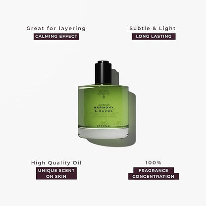 Eternal perfume oils for Women and Men - Harmony and Havoc (Insp. by G00d Girl) |Eau de Perfum - Concentrated Perfume Oil - Long Lasting Perfume Alcohol Free Perfumes - 50ml with 30ml (Pack of 2)