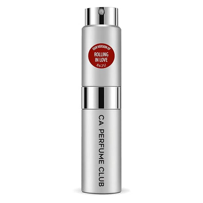 CA Perfume Impression of Rolling In Love for Women and Men Amber Floral Scent Long Lasting Unisex Fragrance Eau De Parfum Travel Size Refillable Atomizer Spray 0.27 Fl Oz 8ml