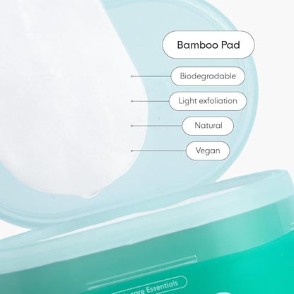 LOOPS Milky Cleanser - Deep Cleansing and Hydrating Skin Care - Pre-soaked Bamboo Pad - Facial Wash with Milky Oil Complex - Oil Cleanser for Face - Face Wash for Women - Facial Cleansing Pads