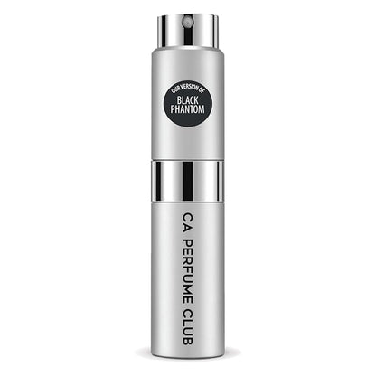 CA Perfume Club Impression of By Kln Black Phantom For Women & Men Replica Version Fragrance Dupes Concentrated Long Lasting Eau de Parfum Spray Refillable Atomizer Bottle 0.27 Fl Oz-X1