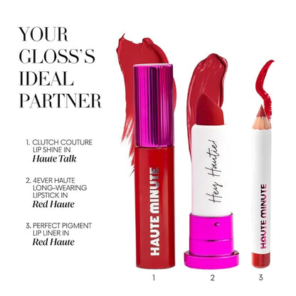Mini Clutch Couture Lip Shine Gloss, Non-Sticky Lip Gloss, Vegan & Cruelty-free, High Shine Finish & Moisturizing - Haute Talk