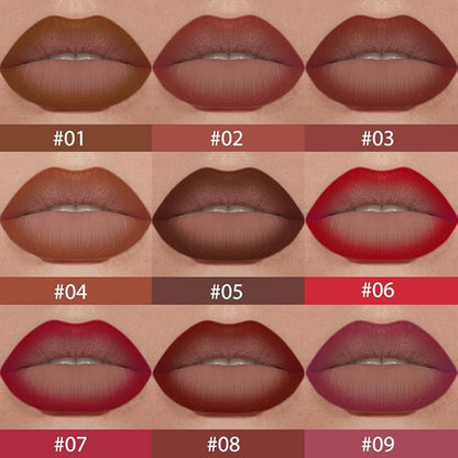 Warm Brown Gradient Matte Lipstick Crayon Lip Liner pencil, Flawless Contour Gradual Ombre Effect lip Liner Thick Pencil, for Women Long Lasting Waterproof Smudge Proof Lipstick Pencil 01#