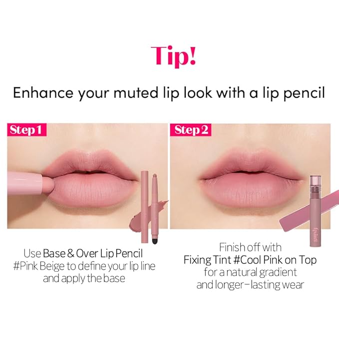ETUDE Fixing Tint #20 Pink Fig (4g) | Long Lasting High Pigmented Liquid Lipstick | Waterproof Lightweight Matte Finish Lip Stain | Full Coverage | Korean Makeup, Kbeauty