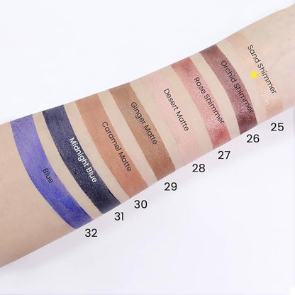 evpct 2Pcs Cream Eyeshadow Sticks Set for Eyes Waterproof, Sand Shimmer Matte Eye shadow Stick Pencil Pen Bulk sombras en crema para ojos 25+25