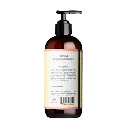 Aleavia Grapefruit Lemongrass Prebiotic Body Lotion – Lightly Scented, All-Natural Moisturizing Body Lotion with Organic Essential Oils – 12 Oz