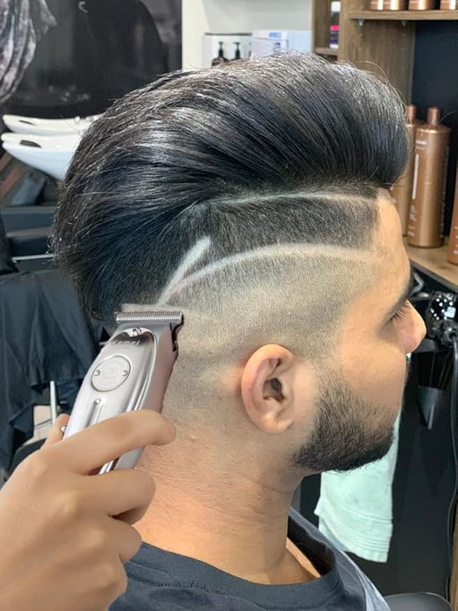 KEMEI Professional Beard and Hair Trimmer for Men, Cordless T-Blade Trimmers, Electric Hair Clippers for Barbers and Stylists, All Body Grooming Model 1949