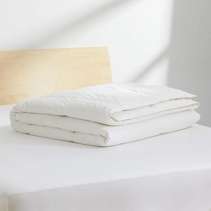Brooklinen All Season Luxury Down Comforter, 100% Natural Canadian Duck Down Duvet Insert - 700 Fill Power, 100% Cotton Shell, Baffle Box Construction, Twin/Twin XL Size Comforter