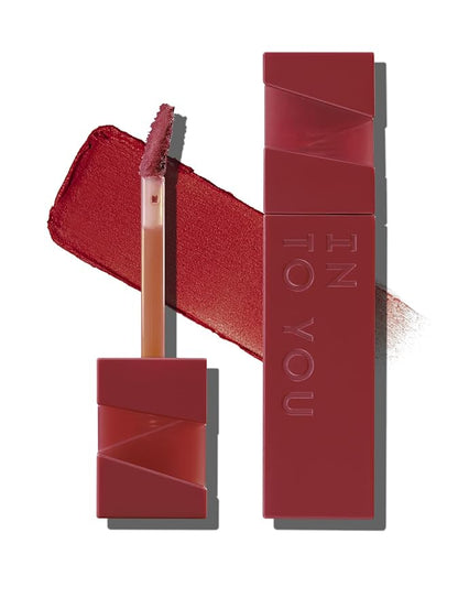 INTO YOU Matte Velvet Lip Stain Long Lasting Waterproof Lip Gloss Makeup Moisturizing Lipstick for Women (L-Rd01)
