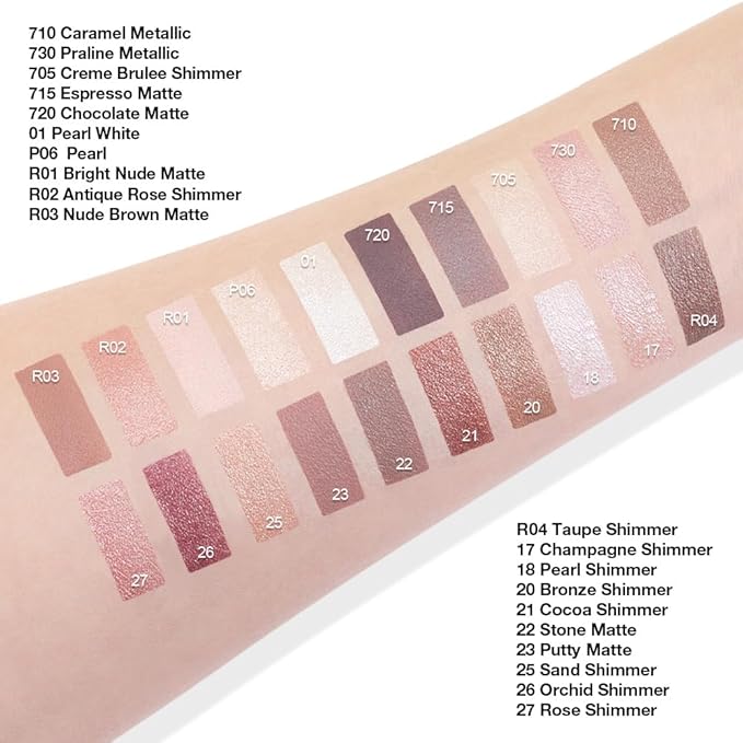 Kaely Single Cream Eyeshadow Pot, Nude Brown Matte Eye Shadow for Older Women High Pigmented Waterproof, Natural Eyeshadow Palette Makeup Brightener, sombras en crema para ojos, Blendable, R03