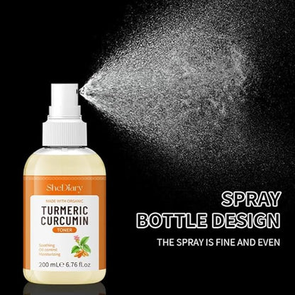 Turmeric Toner Spray Calming Hydrating Soothing Oil Control Moisturizing Face Mist (4)