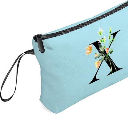 Happy Birthday Friendship Bridesmaid Team Gifts for Employees Women Mom Aunt Daughter Teenage Girl Personalized Make up Cosmetic Bag Travel with Mirror Mothers Day Christmas Graduation X