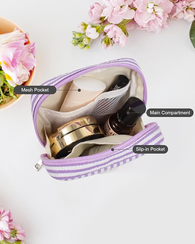 LETGO Travel Makeup Bag for Girls, Initial Makeup Bag | Small Makeup Bag | Teen Girl Gifts for Teenage | Birthday Gifts for Women | Unique Gifts for Girls | Car Organizer