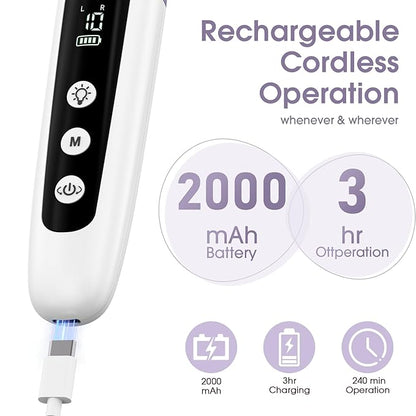 Professional Manicure Pedicure Kit with Memory Modes, Cordless Electric Nail File Set 10 Speed Portable Nail Drill Machine, Pedicure Tools for feet, Hand Foot Care Tool for Thick Nail Toenail Cuticle