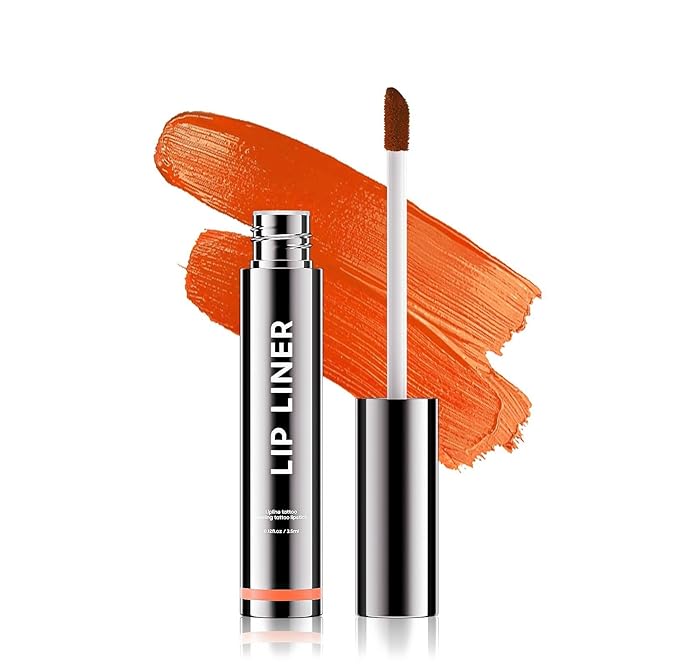Peel Off Lip Stain Natural Lip Color - Waterproof Lip Liner Stain for Women All Skin Types, Lip Liner Long Lasting Transfer Proof & Smudge-Proof Moisturizing Easy to Use (Coral)