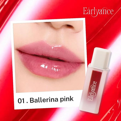 Peel Off Waterproof Lip Tattoo 6g - 24h Long Lasting Korean Lip Stain, Transfer Proof Matte Blush Red with plumping effect (Ballerina PInk)