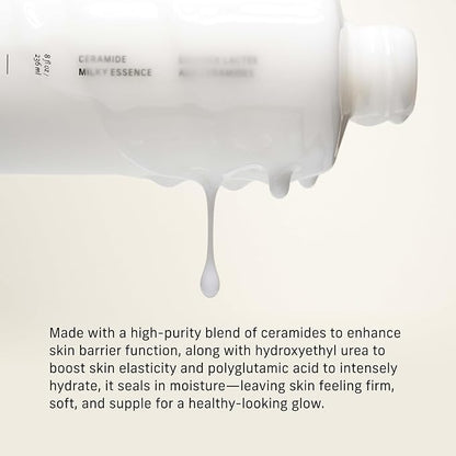 CYKLAR Ceramide Milky Essence – Unscented Body Lotion for Dry, Sensitive Skin – Lightweight Hydrating Ceramide Moisturizer for Skin Barrier with Polyglutamic Acid & Hydroxyethyl Urea - 8 fl oz