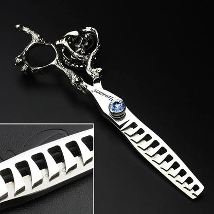 6/7/8/9 Inch Professional Slim Japanese Hairdressing Scissors Set for Men or Women (7 Inches, 2 Pieces-B)