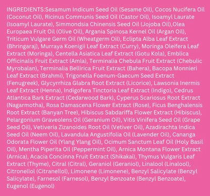KHADI ROSE REPAIR Hair Oil - Regeneration for structurally damaged, dry hair & split ends - 100% natural, plant-based, vegan & silicone-free - 1.69 fl oz