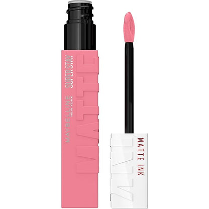 Maybelline Super Stay Matte Ink Liquid Lipstick Makeup, Long Lasting High Impact Color, Up to 16H Wear, Dreamer, Warm Pink Neutral, 1 Count, Packaging May Vary