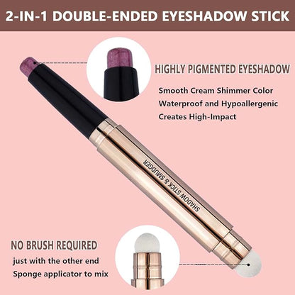 Waterproof Hypoallergenic Eyeshadow Pencil in Orchid Shimmer #09
