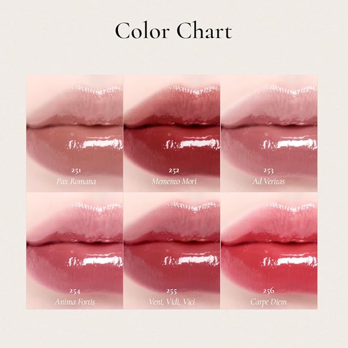 DINTO Blur-Glowy MINI Lip Tint (255 Veni, Vidi, Vici) - Glossy Finish, Hydrating, Long Lasting, Lightweight Texture, Non-Sticky, Vegan & Cruelty-Free, Korean makeup (11 colors)