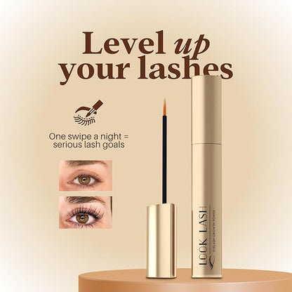 Look Lash Eyelash Enhancing Serum & Eyebrow Serum – Supports Longer-Looking Lashes and Fuller Brows, Gentle for Sensitive Skin, 5.5 ml, 6–8 Mo Supply