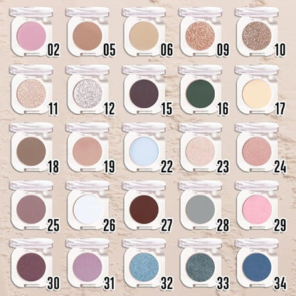Nude Brown Matte Single Eyeshadow, Lightweight Blendable Mini Eye Shadow for Older Women, Monochrome Eyeshadow Palette Makeup Pigmented Waterproof, Vegan & Cruelty-Free, 06