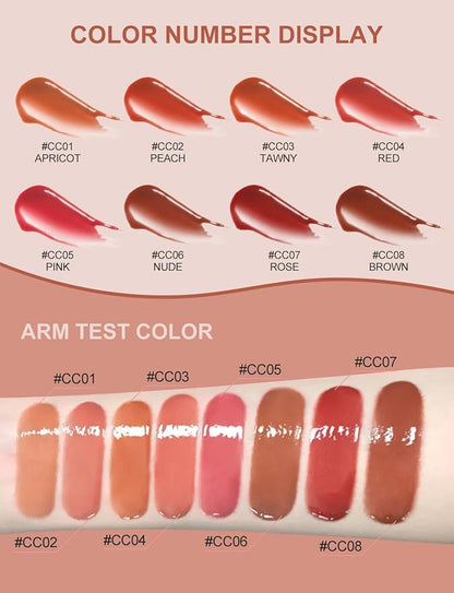 INTO YOU Lip Stain Long Lasting, Lip Gloss, Lip Tint, Lip Plumper Gloss, Glitter Lip Gloss, Liquid Lipstick, Vivid Color, Smudge-Proof, Lightweight, Naturally Moisturizing, Lip Oil For Dry Lips (CC02)