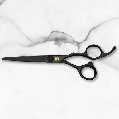 Scissors for Haircutting Professionals - Matte Black Finish - Long Lasting, Sharp Edge for Easy Hair Cuts - 440C Stainless Steel (7.0 Inches)