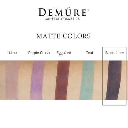 Demure Mineral Make Up (Black Liner) Eye Shadow, Matte Eyeshadow, Loose Powder, Eye Makeup, Professional Makeup
