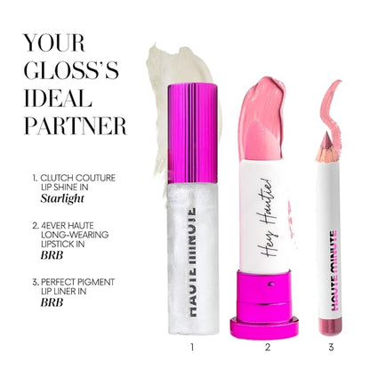 Mini Clutch Couture Lip Shine Gloss, Non-Sticky Lip Gloss, Vegan & Cruelty-free, High Shine Finish & Moisturizing - Starlight